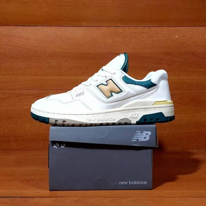 SEPATU NB 550 WHITE GREEN YELOW BNIB
