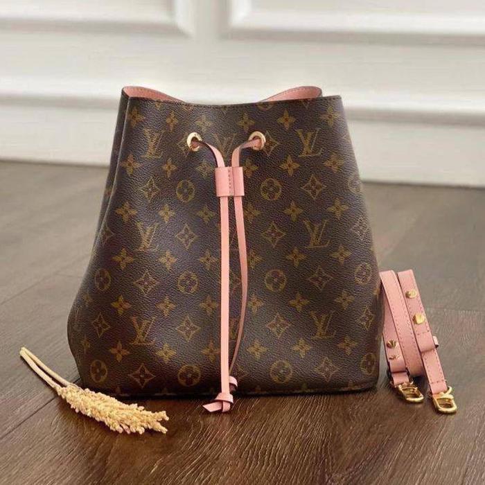 LV Louis Vuitton neo noe neonoe monogram rose pink poudre
