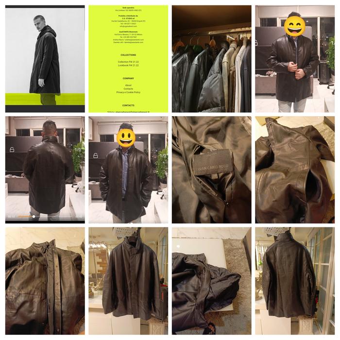 JCT01-PRELOVED-GIAN CARLO ROSSI JACKET FULL LEATHER ITALY AUTHENTIC 1000% LIKE NEW NEGO.