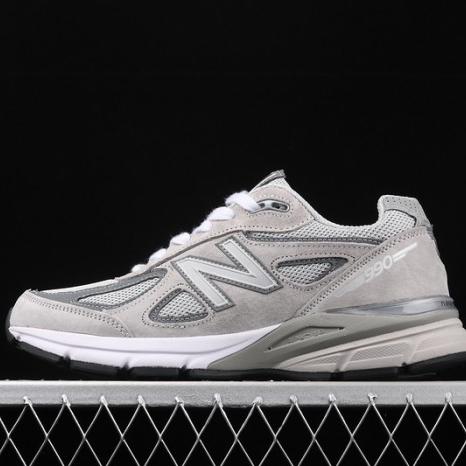 SEPATU NB 990V4 GREY SILVER
