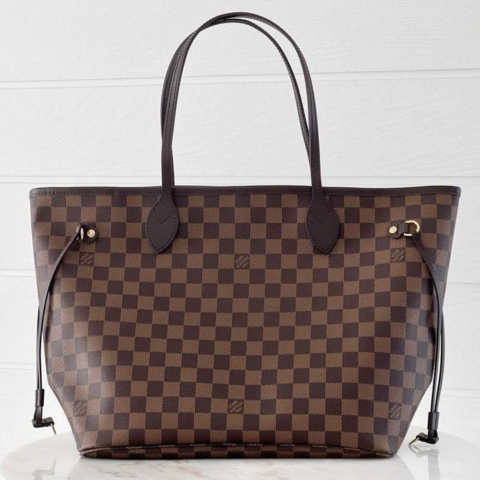 Louis Vuitton LV Neverfull MM Tote Damier Ebene Red
