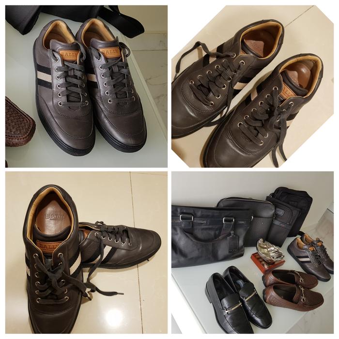 SHS05-PRELOVED-BALLY SNEAKERS  MEN SHOES PRELOVED ORI 1000% LIKE NEW NEGO.