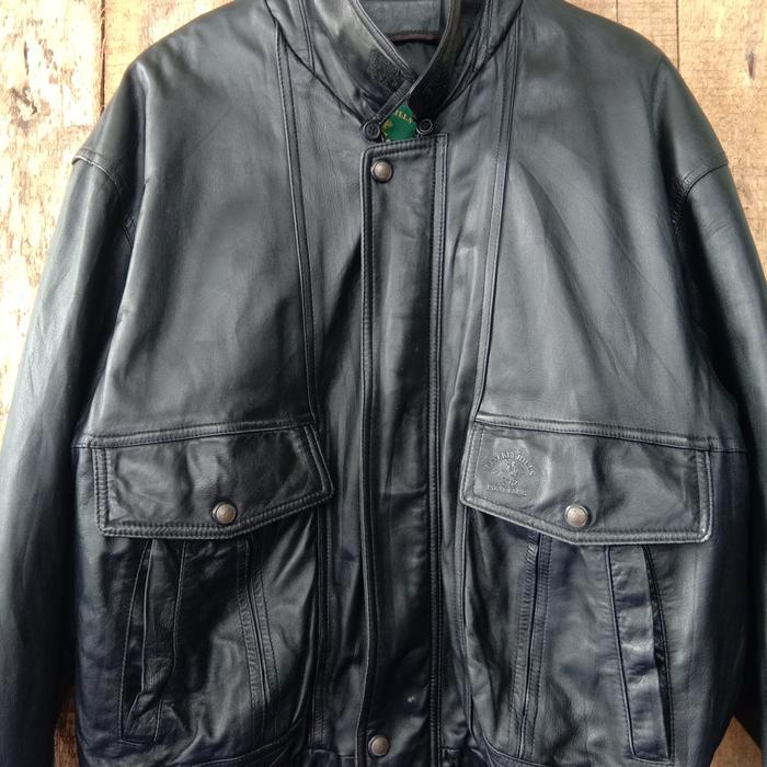 jaket kulit pria, - Beverly Hills Polo Club 90s -.