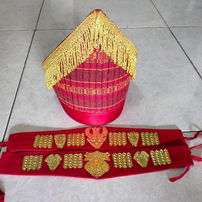 [COD] TOPI RUMBAI EMAS - LEMPENGAN - PAKET TOPI & LEMPENGAN