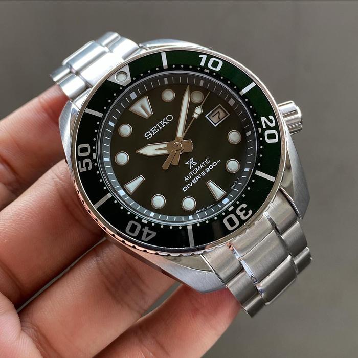 Seiko Prospex Divers Sumo Green Dial 6R35-00A0 Automatic 44mm