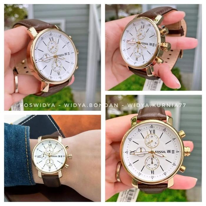 Jam Tangan Unisex Fos BQ1009 Brown Strap - New With Tag
