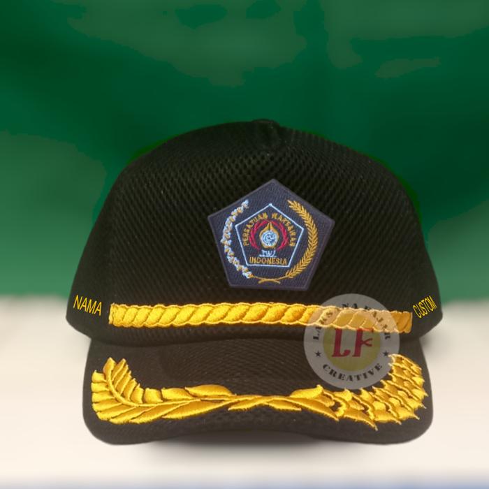 topi PWI free bordir nama