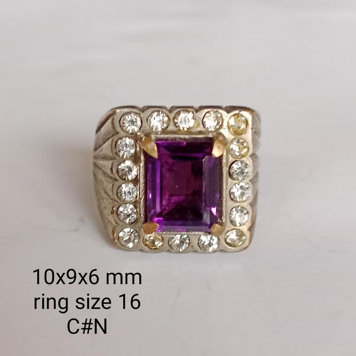 batu natural kecubung Amethyst cutting