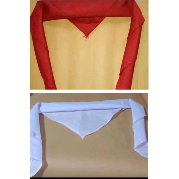Syal Scarf Slayer Mitella Putih dan Merah PMR