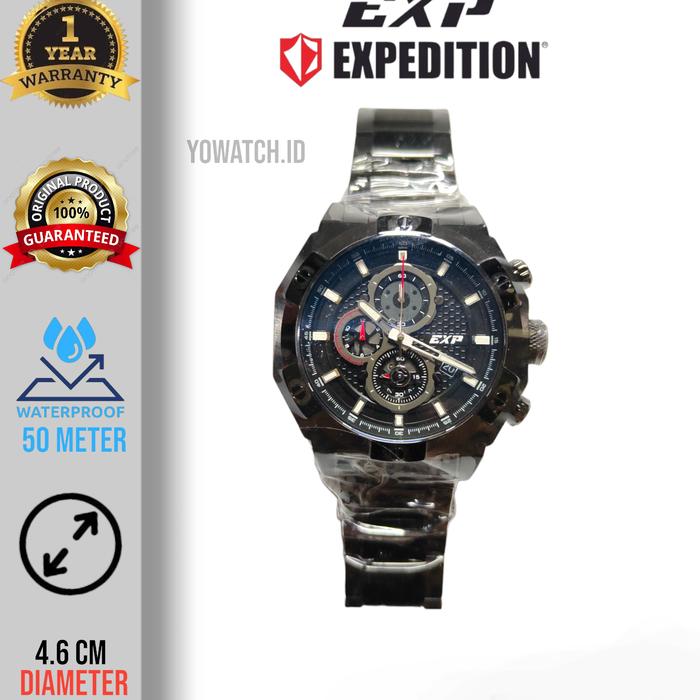 Jam Tangan Pria Expedition Original Water Resistant Free Box E 6385 M