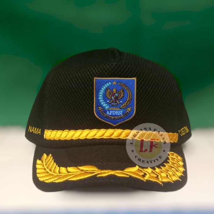 topi APDESI gratis bordir nama