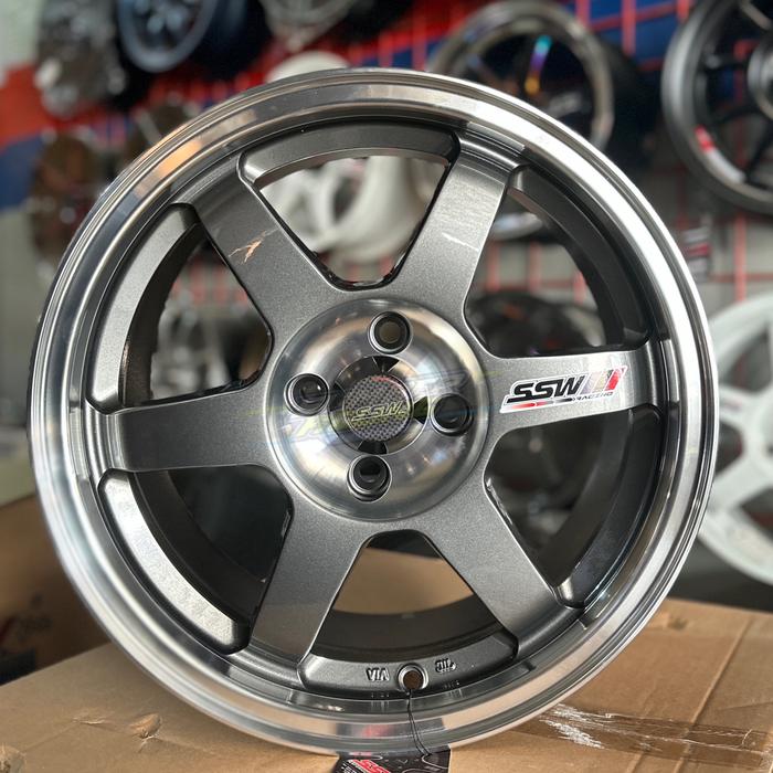 Velg Mobil TE37 SSW S205 Ring 15 Brio Jazz Agya Yaris