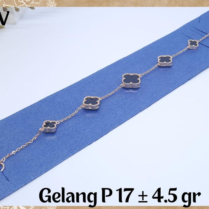 Gelang Vuncleef Emas asli Kadar 375