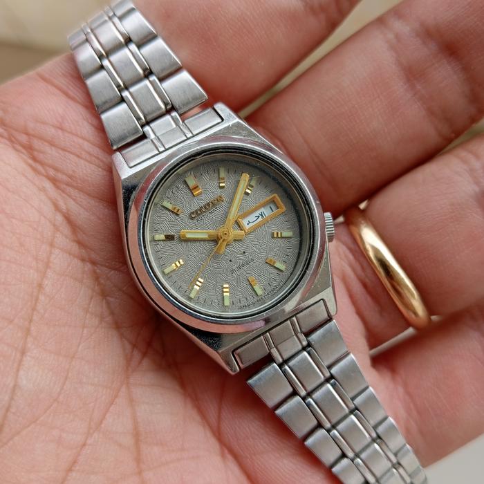 jam citizen automatic wanita original arabic date