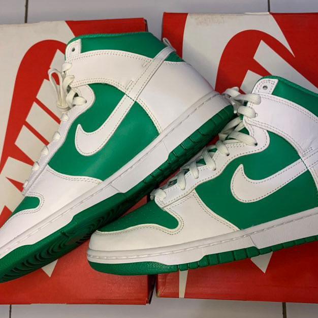 nike dunk high pine green
