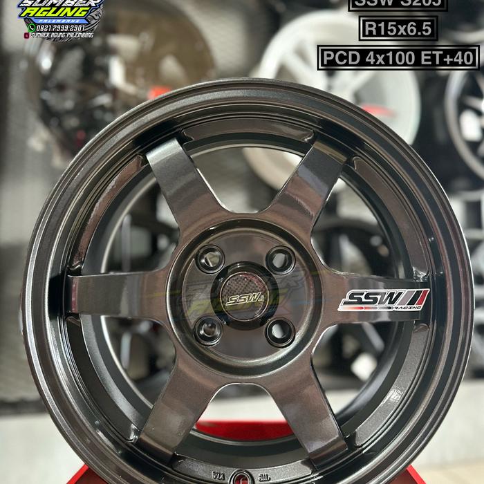 Velg Mobil Te37 SSW S205 Ring 15 Brio Jazz Agya Freed