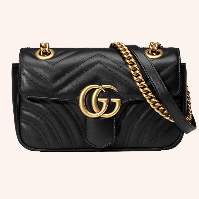 Tas Marmont Matelasse Mini Size 22 cm Black Leather - Tas Wanita Sling