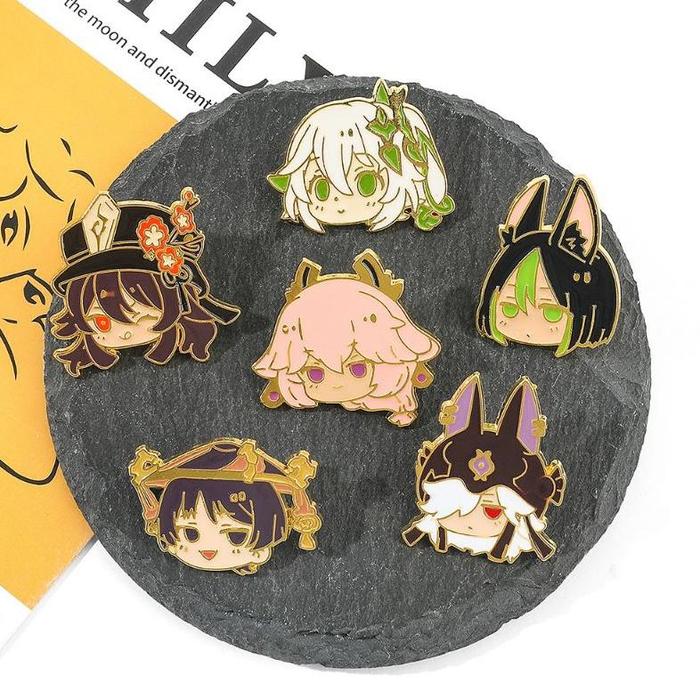 genshin impact enamel pin bross hutao cyno scaramouche nahida yae miko