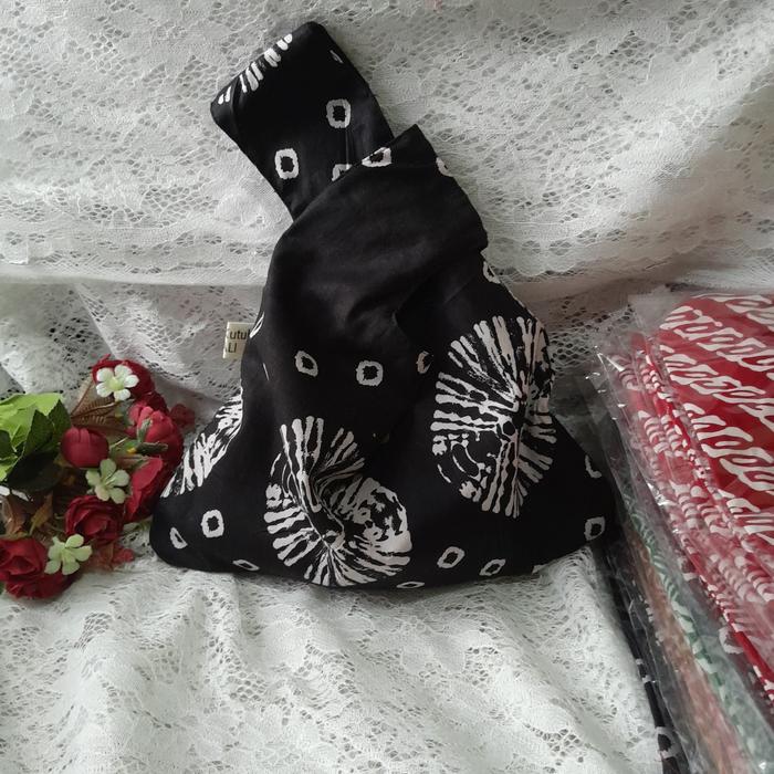 japanese knot bag batik