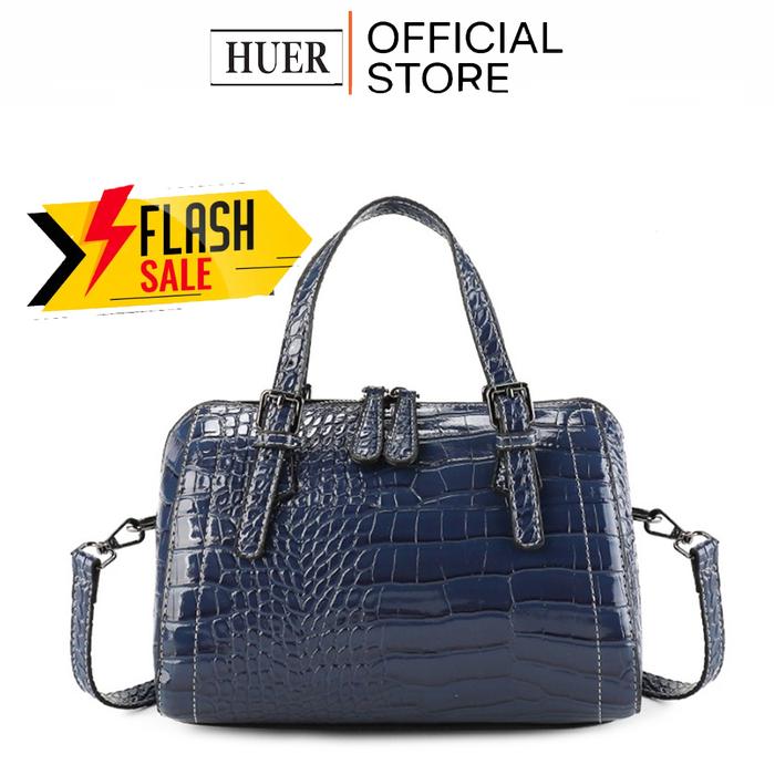 HUER ~ Iocy Croc Embossed Tote Bag 9536-305