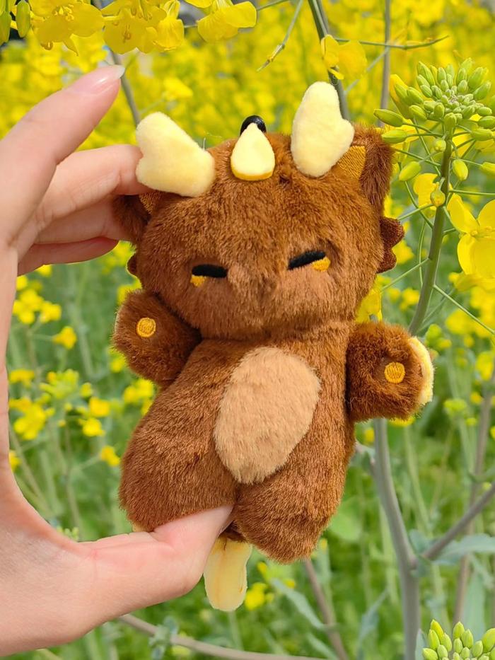 doll zhongli genshin impact boneka zhongli doll 10cm keychain baobaoli