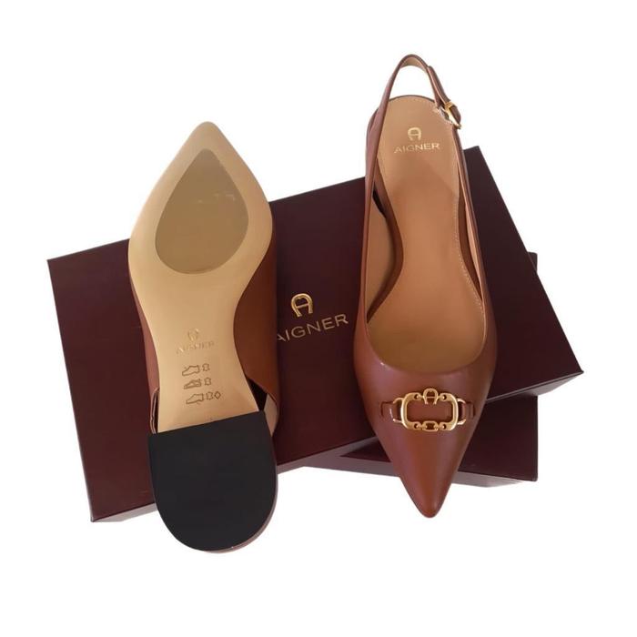 Sepatu Aigner Alina Walnut Brown Original