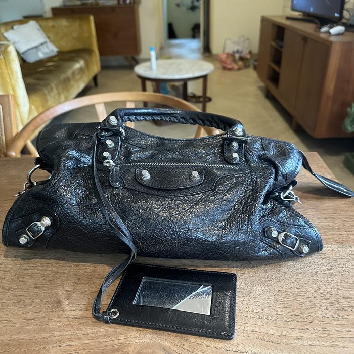 Balenciaga reguler city black satchel original used