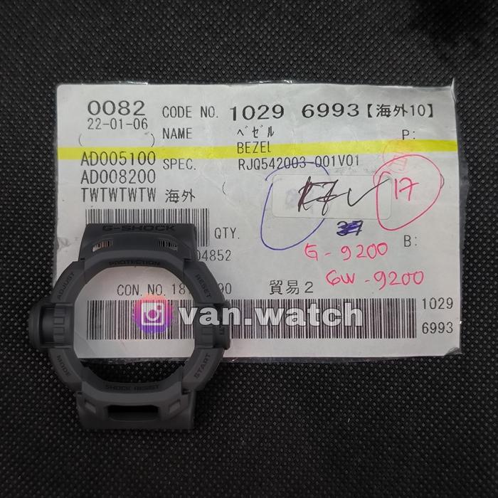 Bezel Casio Gshock G 9200GY / G9200GY Original