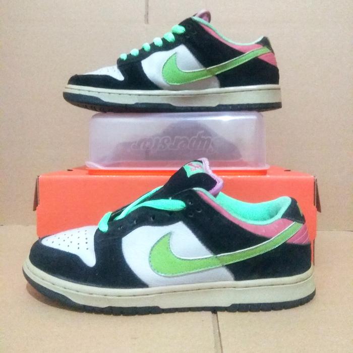 RARE ORI Second Sepatu Nike SB Dunk Low Magnet Light Poison Green (41)