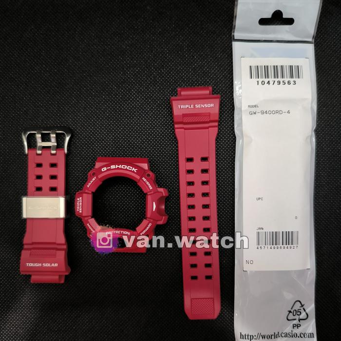 BNB Band Bezel CASIO GSHOCK GW 9400RD-4 / GW9400RD-4 MERAH ORIGINAL