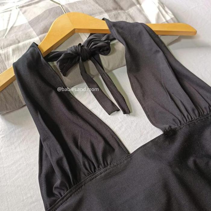 halter top bigsize S-XXL swimsuit backless sexy V neck summer spring