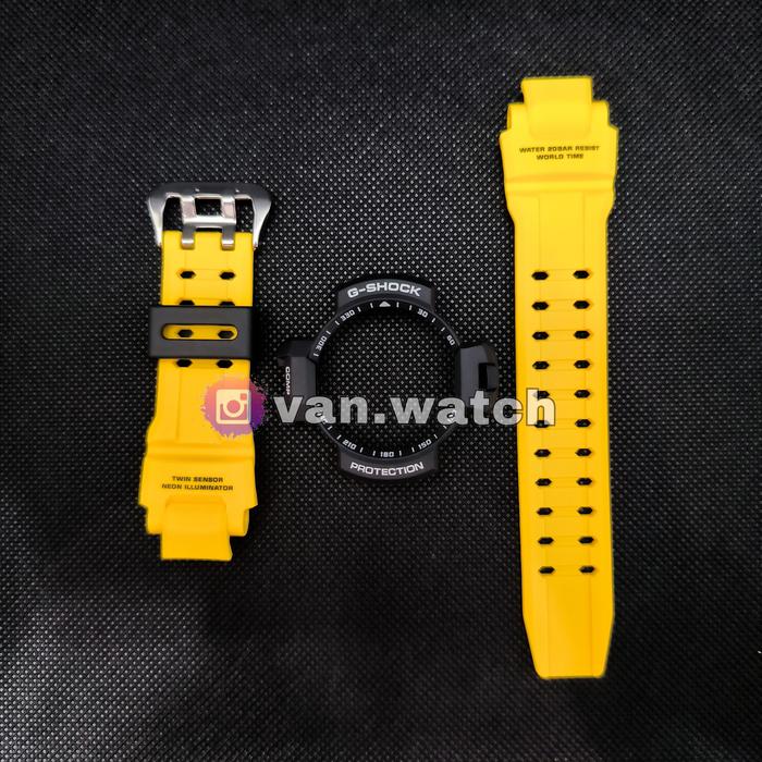 BNB Band Bezel CASIO GSHOCK GA 1000-9B Fit To GA 1100 KUNING ORIGINAL Holder Hitam