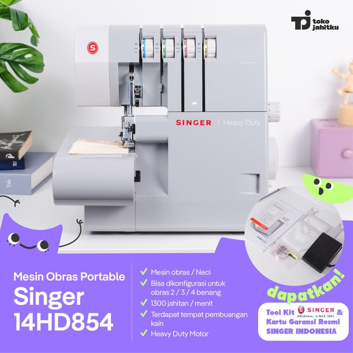 Mesin Obras Portable SINGER 14HD854