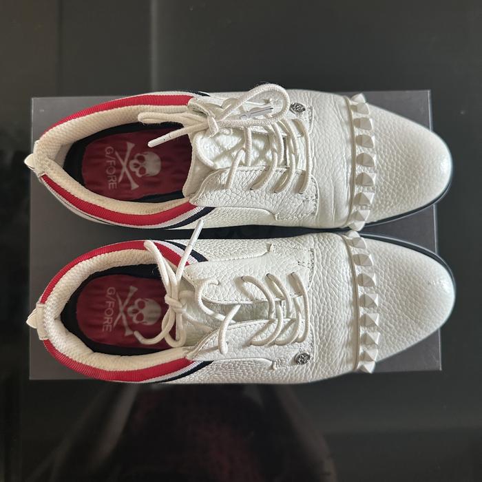 GFORE Golf Shoes Ladies Women Grosgrain Stud Cap Toe Gallivanter