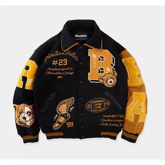 Memphisorigins - Jacket Varsity Bear - Varsity Jacket (Limited 650pcs)