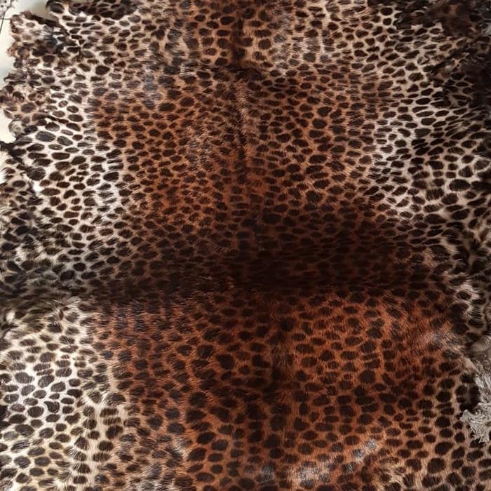 Kulit Kambing Lembaran motif Macan, Leopard, macan tutul, zebra dll
