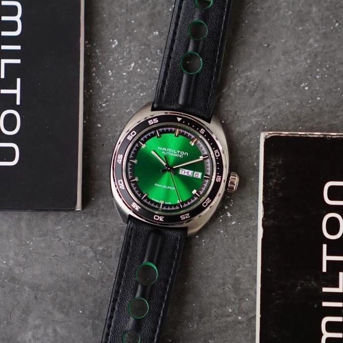Hamilton Pan Europ Green Dial