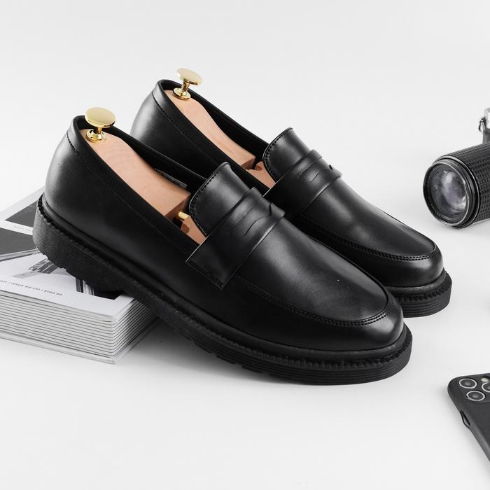 Sepatu Slip On Pantofel Pria Original Giant Equil Black