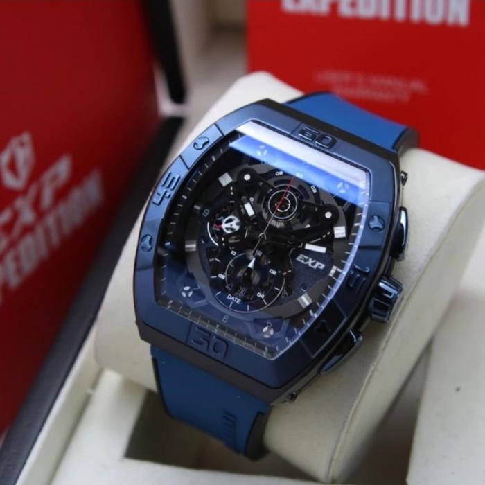 JAM TANGAN PRIA ORIGINAL EXPEDITION  E6800MC  BLACK BLUE