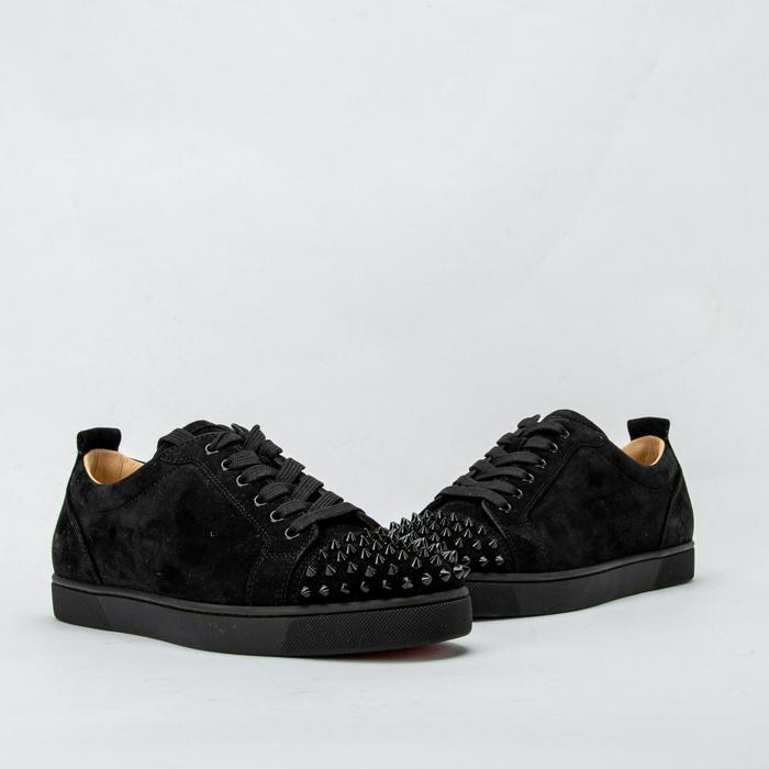 Christian Louboutin Louis Junior Spikes Suede Sneakers