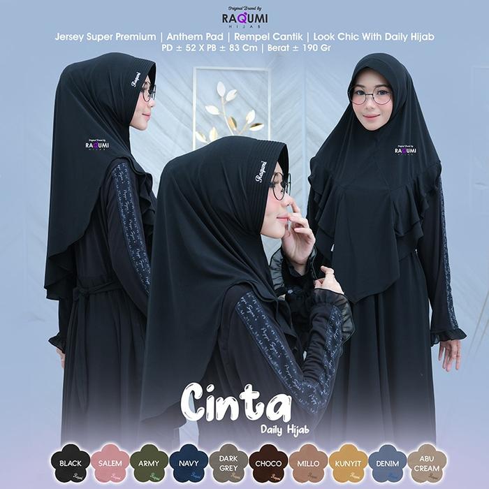 Hijab Instant cinta Original Raqumi Hijab