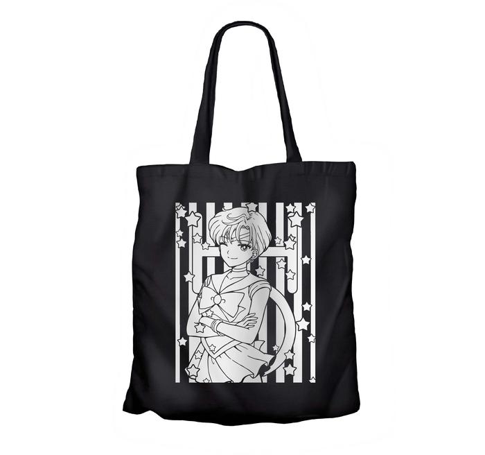 Tote bag anime SAILOR URANUS LINE - SAILOR MOON 100% canvas