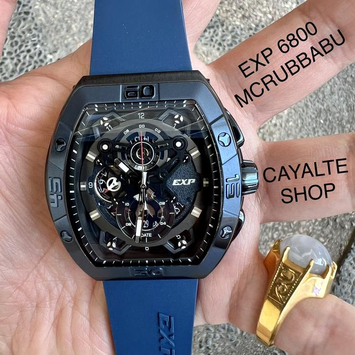 Expedition EXP 6800 MCRUBBABU Blue Biru Black Hitam Pria