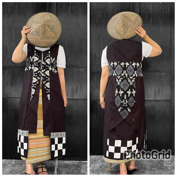 baju outer etnik tenun Lombok dan katun 0327