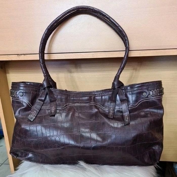 TAS KULIT ASLI LIZ CROCODILE ORI