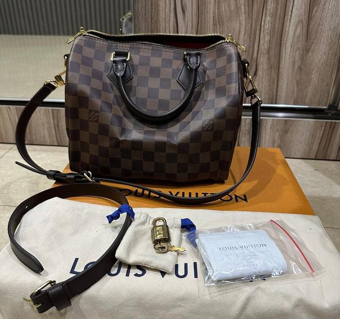 VVGC Speedy 25 Bandouliere damier Ebene 2023 Complete set