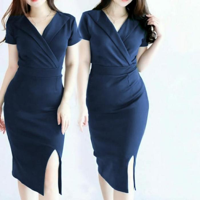 GL MD line Baju dress wanita cewe busui kerja kuliah gereja kondangan
