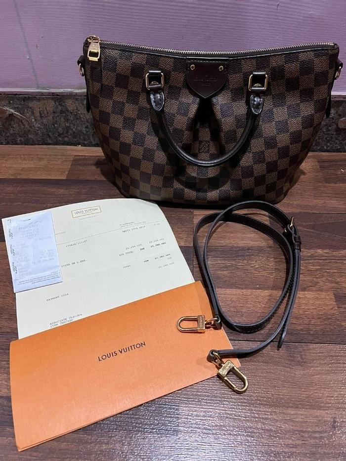 VVGC 2019 Siena PM Damier (strap, receipt LV PS Indo, db pengganti)