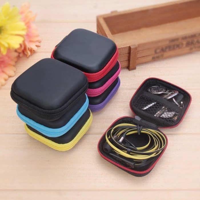 Dompet Tas Minimalis Tempat Simpan Hedset Headset Cas Casan HP Ponsel