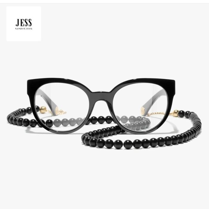 CHANEL BUTTERFLY EYEGLASSES / CHANEL ACETATE BLACK 3444 C622